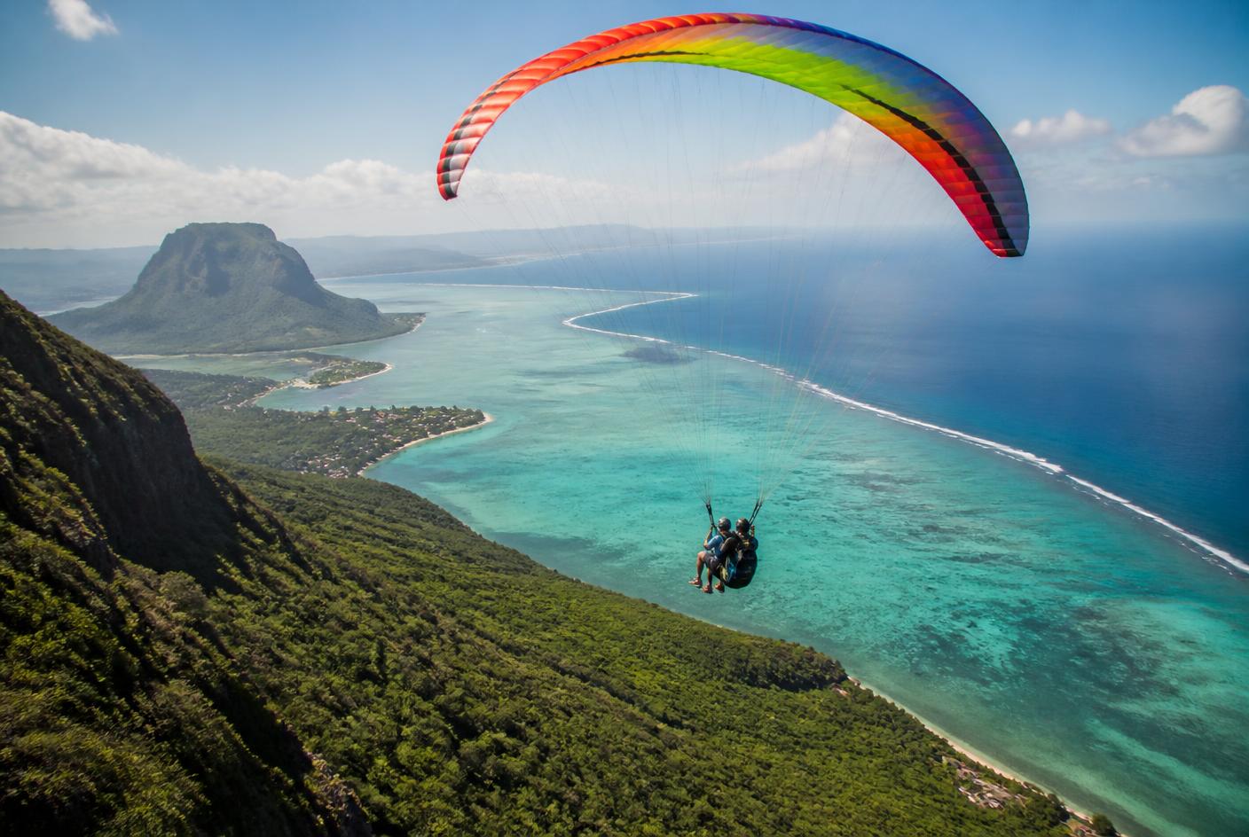 Tandem Paragliding — Le Morne