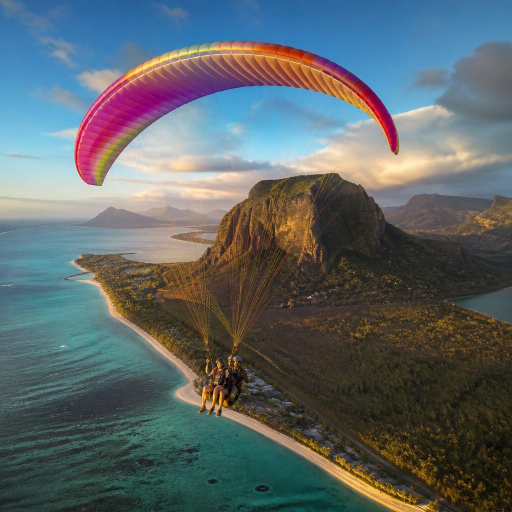 Tandem Paragliding — Le Morne